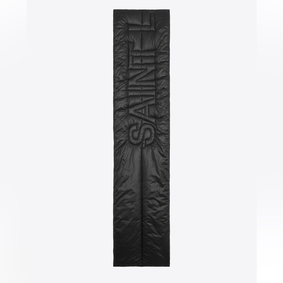 NEW SIGNATURE SAINT LAURENT PUFFER SCARF IN NYLON BLACK - Picture 7 of 12